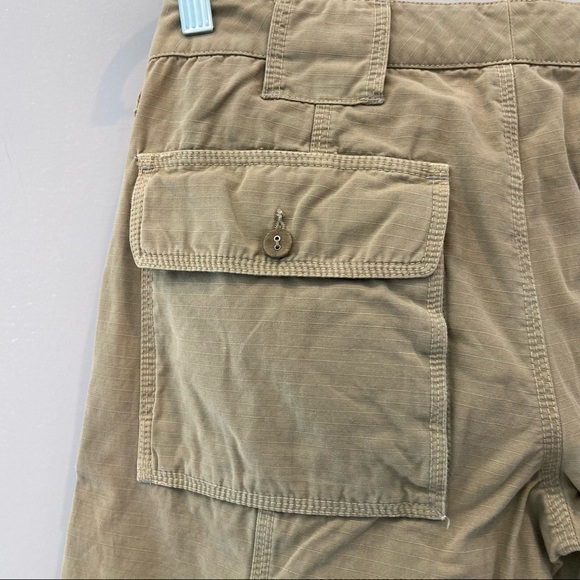 JOIE Gorpcore Khaki Utility Capri Pants Y2K Pedal Pushers Size 27 - Picture 6 of 7